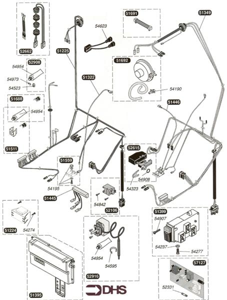 Exploded Diagram for HARNESS & ELECTRIC BOX