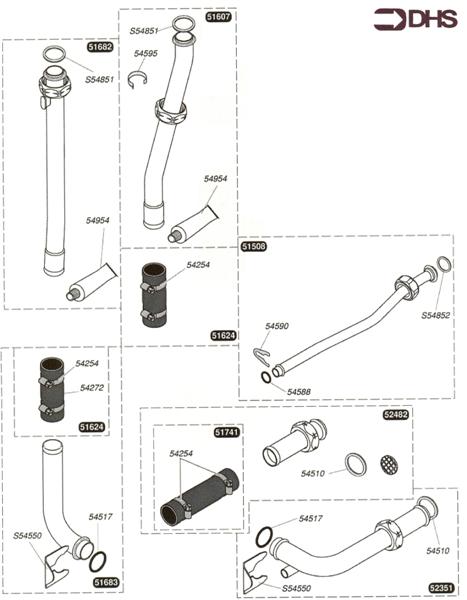 Exploded Diagram for CENTRAL HEATING PIPE