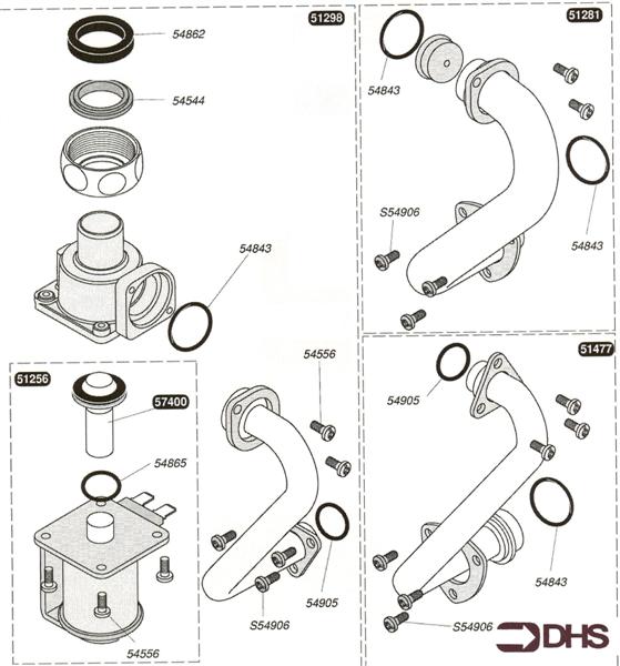 Exploded Diagram for GAS PIPE (WITH REGULATOR)
