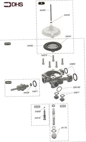 Exploded Diagram for WATER VALVE
