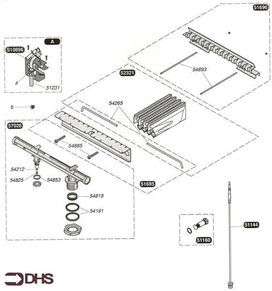 Exploded Diagram for BURNER