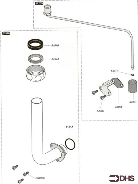 Exploded Diagram for GAS PIPE (WITH REGULATOR)