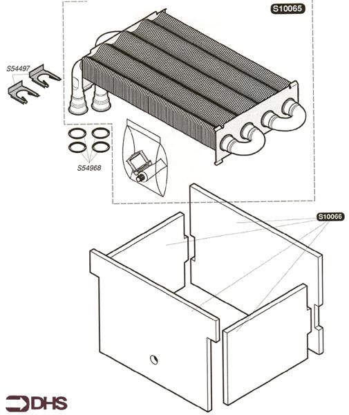Exploded Diagram for HEAT EXCHANGER