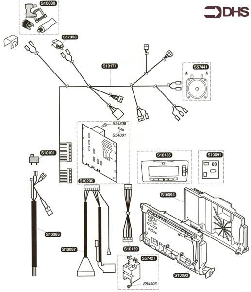 Exploded Diagram for HARNESS & ELECTRIC BOX
