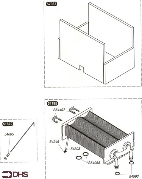 Exploded Diagram for HEAT EXCHANGER
