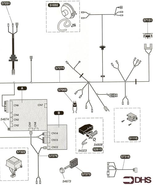 Exploded Diagram for HARNESS & ELECTRIC BOX