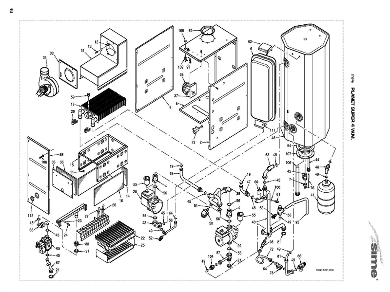 Exploded Diagram for BOILER ASSEMBLY