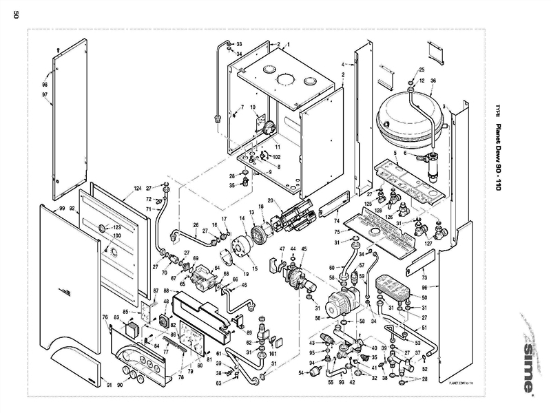Exploded Diagram for BOILER ASSEMBLY