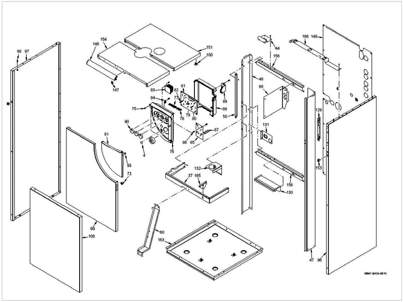 Exploded Diagram for CASE/PANEL ASSEMBLY