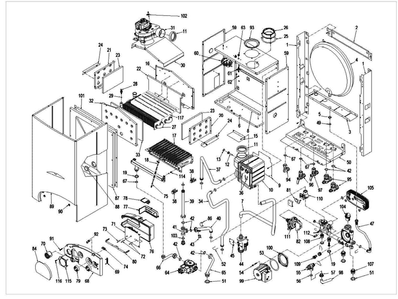 Exploded Diagram for BOILER ASSEMBLY