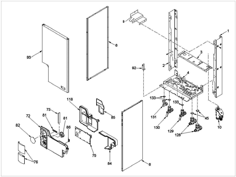 Exploded Diagram for CASE/PANEL ASSEMBLY