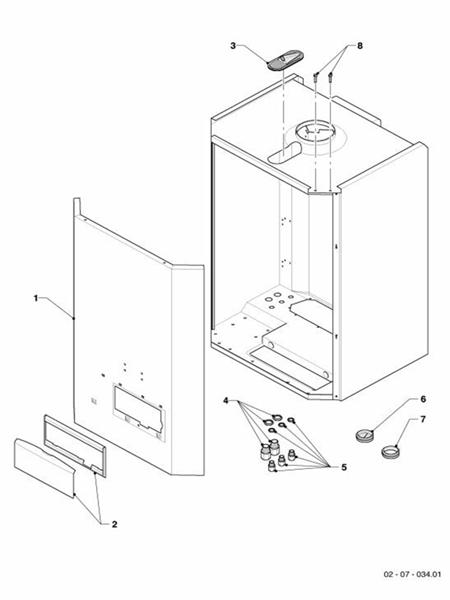 Exploded Diagram for CASING PARTS