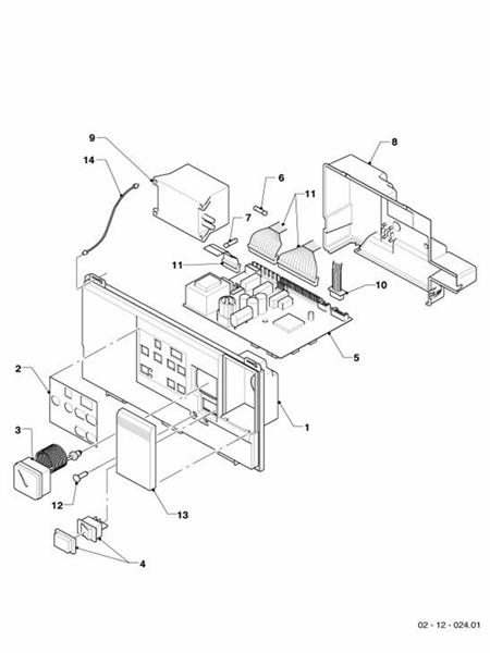 Exploded Diagram for CONTROL PANEL