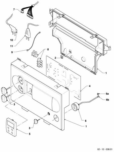 Exploded Diagram for CONTROL PANEL