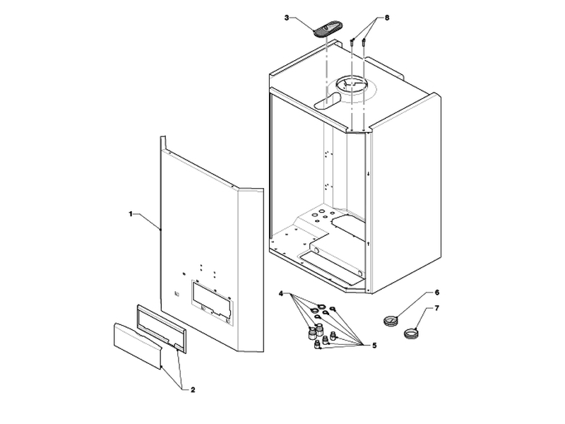 Exploded Diagram for CASING PARTS