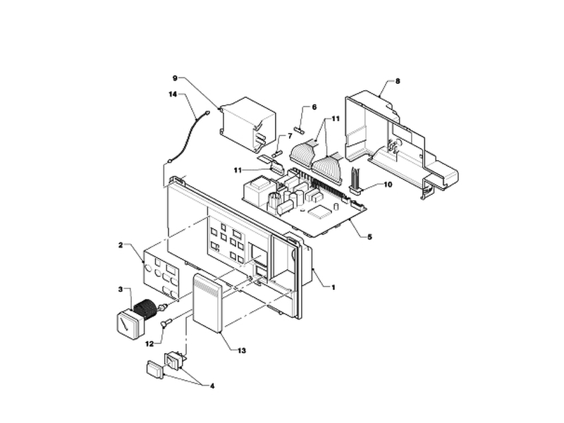 Exploded Diagram for CONTROL PANEL