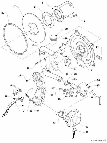 Exploded Diagram for BURNER