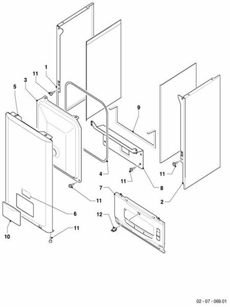 Exploded Diagram for CASING PARTS