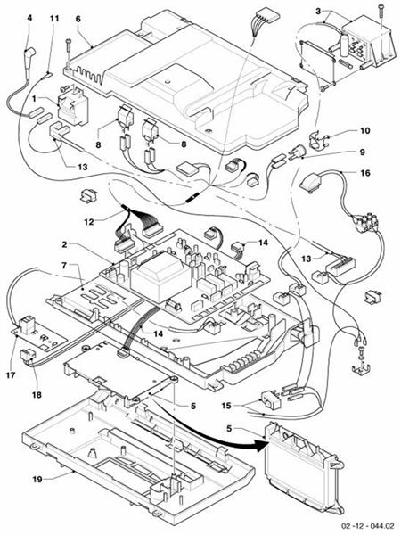 Exploded Diagram for CONTROL BOX