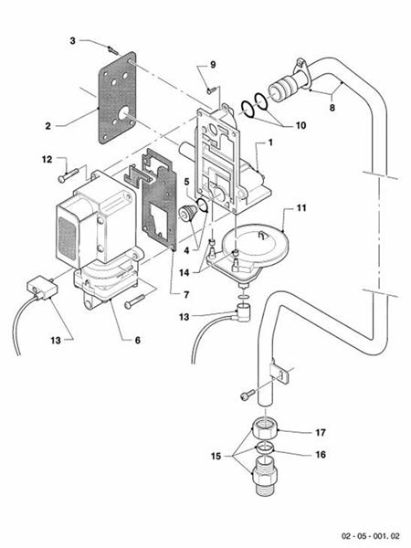 Exploded Diagram for GAS SECTION