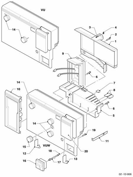 Exploded Diagram for CONTROL BOX (HOUSING)