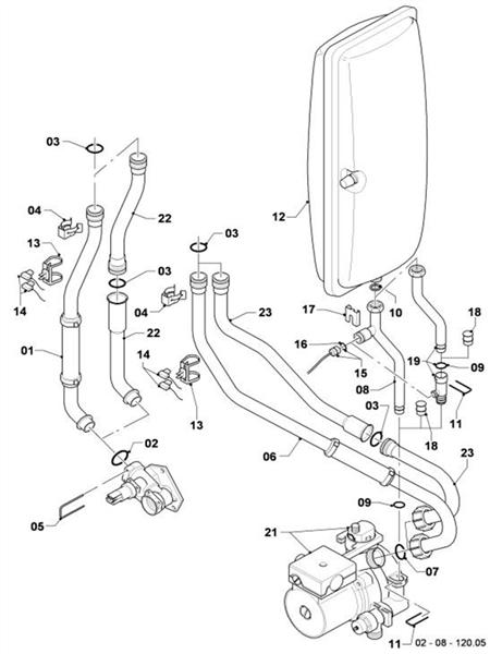 Exploded Diagram for CONNECTION PARTS