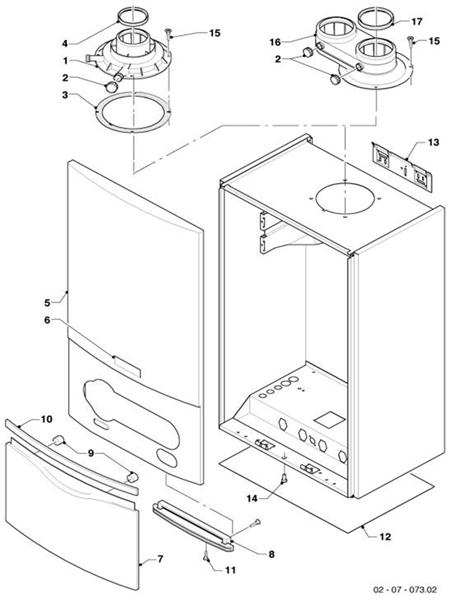 Exploded Diagram for CASING PARTS VUI