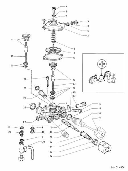 Exploded Diagram for WATER VALVE