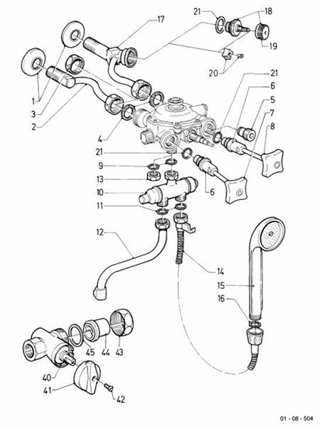 Exploded Diagram for CONNECTION PARTS 2