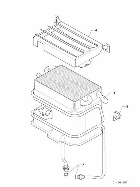 Exploded Diagram for HEAT EXCHANGER