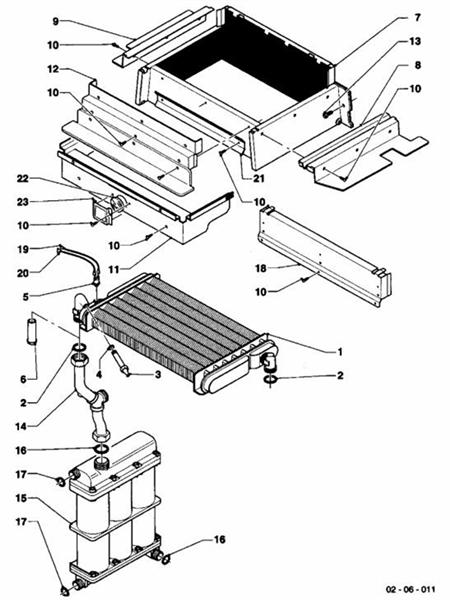 Exploded Diagram for HEAT EXCHANGER