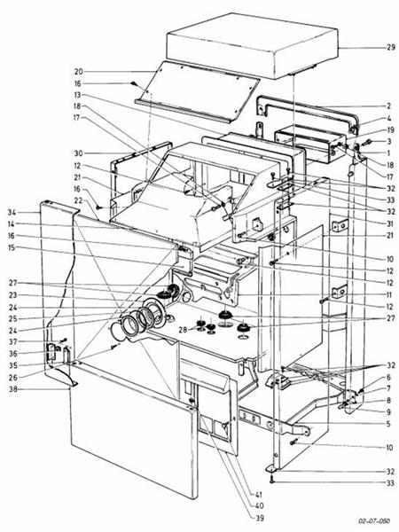 Exploded Diagram for CASING PARTS