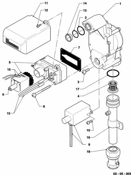 Exploded Diagram for GAS SECTION
