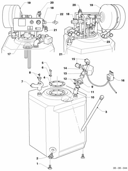 Exploded Diagram for STORAGE WATER HEATER