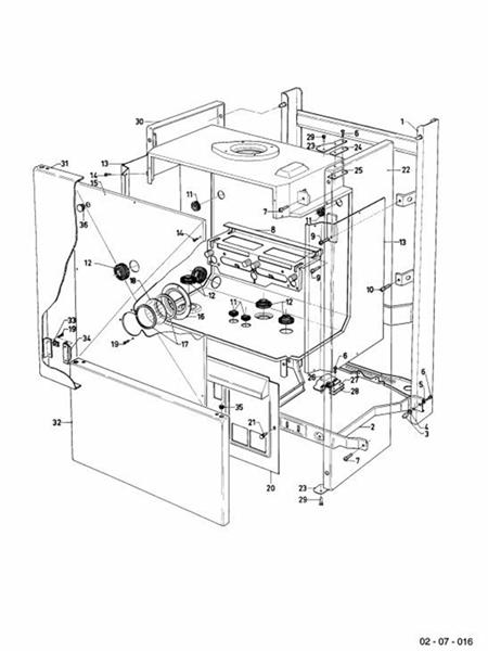 Exploded Diagram for CASING PARTS