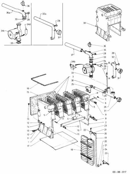 Exploded Diagram for BOILER SECTION