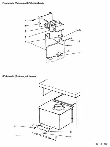Exploded Diagram for FLUE GAS SENSOR
