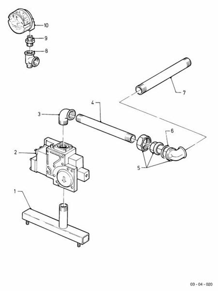 Exploded Diagram for GAS SECTION