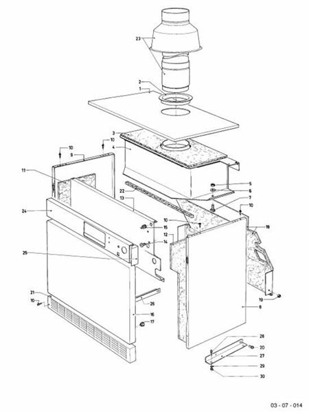 Exploded Diagram for CASING