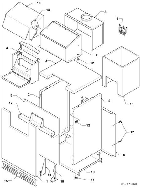 Exploded Diagram for CASING PARTS