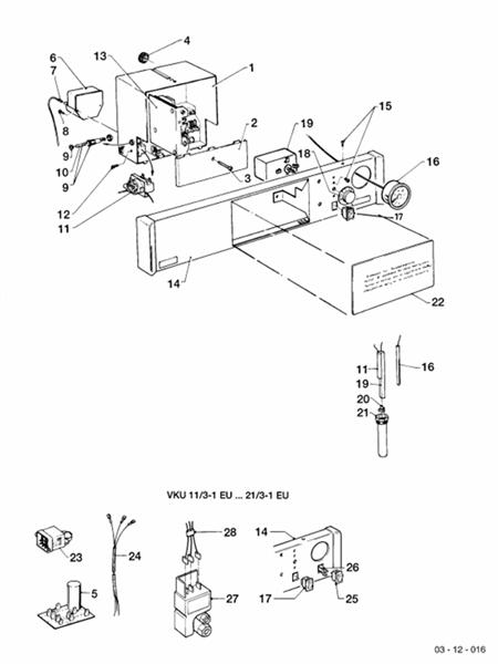 Exploded Diagram for CONTROL PANEL (TO 09/90)