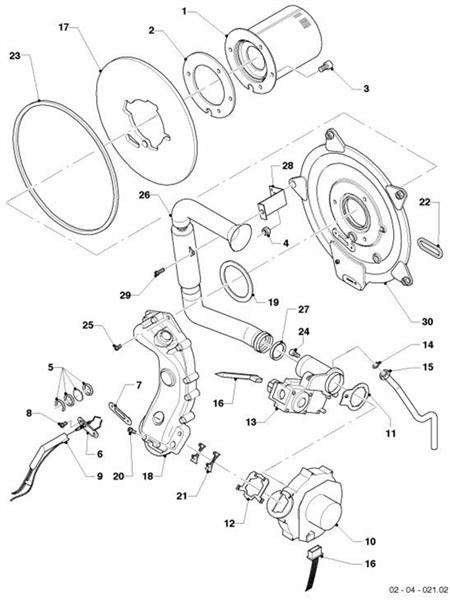 Exploded Diagram for BURNER