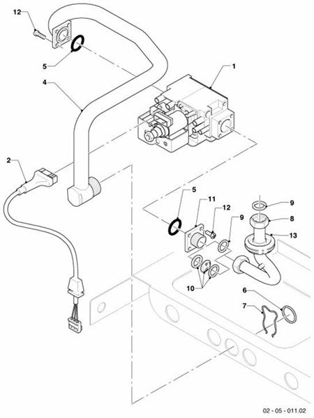 Exploded Diagram for GAS SECTION