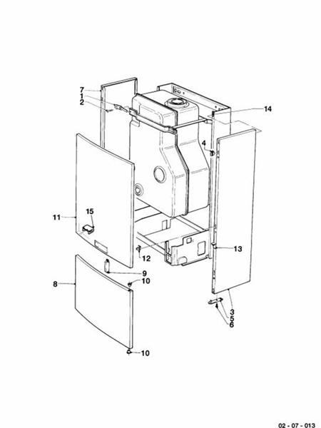 Exploded Diagram for CASING PARTS