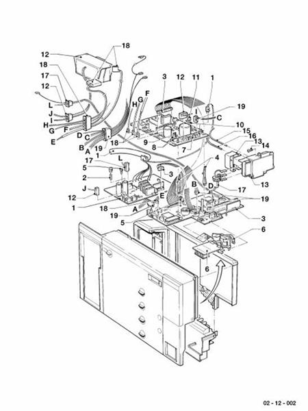 Exploded Diagram for CONTROL BOX (PRINTED CIRCUITS)