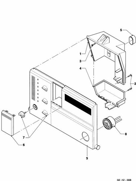 Exploded Diagram for CONTROL BOX (HOUSING)