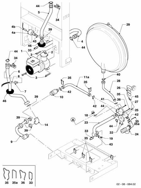 Exploded Diagram for HYDRAULIC PARTS