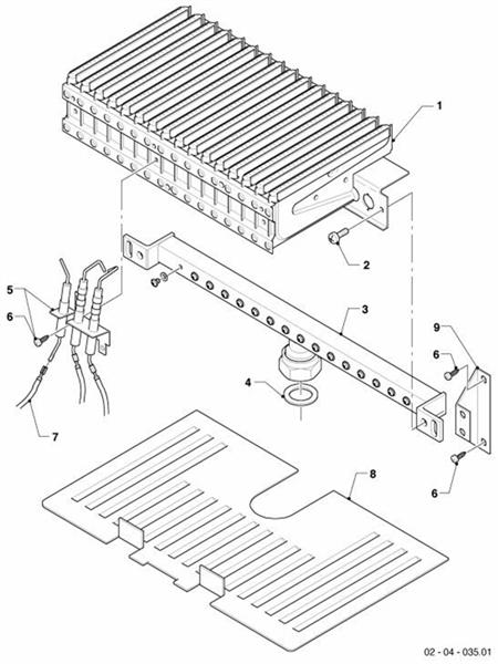 Exploded Diagram for BURNER