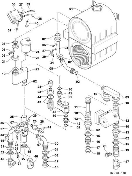 Exploded Diagram for CONNECTION PARTS