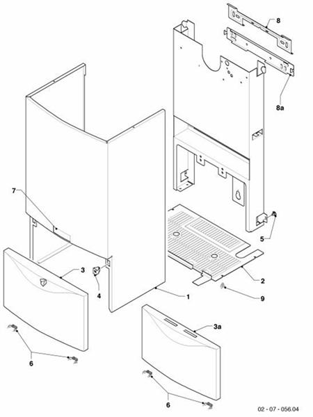 Exploded Diagram for CASING PARTS